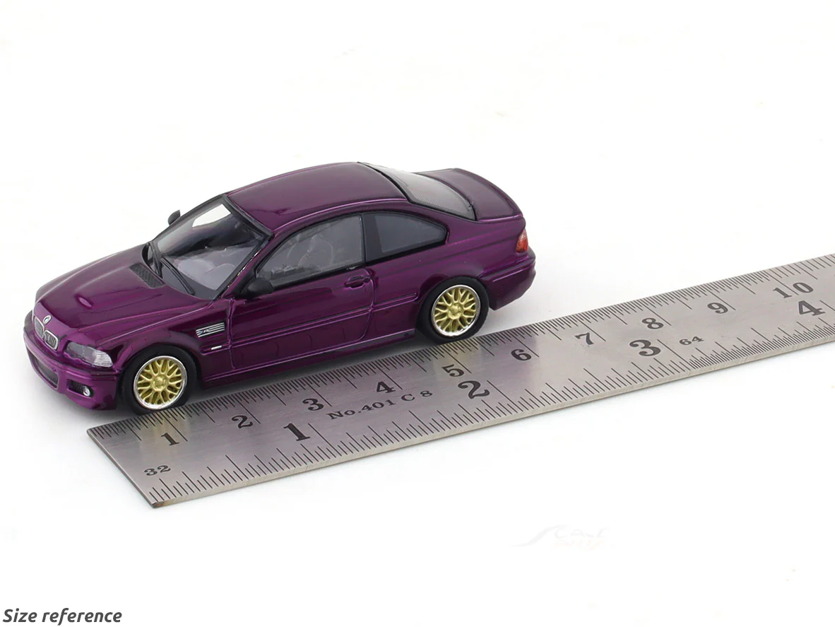 BMW M3 E46 Purple BBS 1:64 Stance Hunters diecast scale model collectible - Image 9