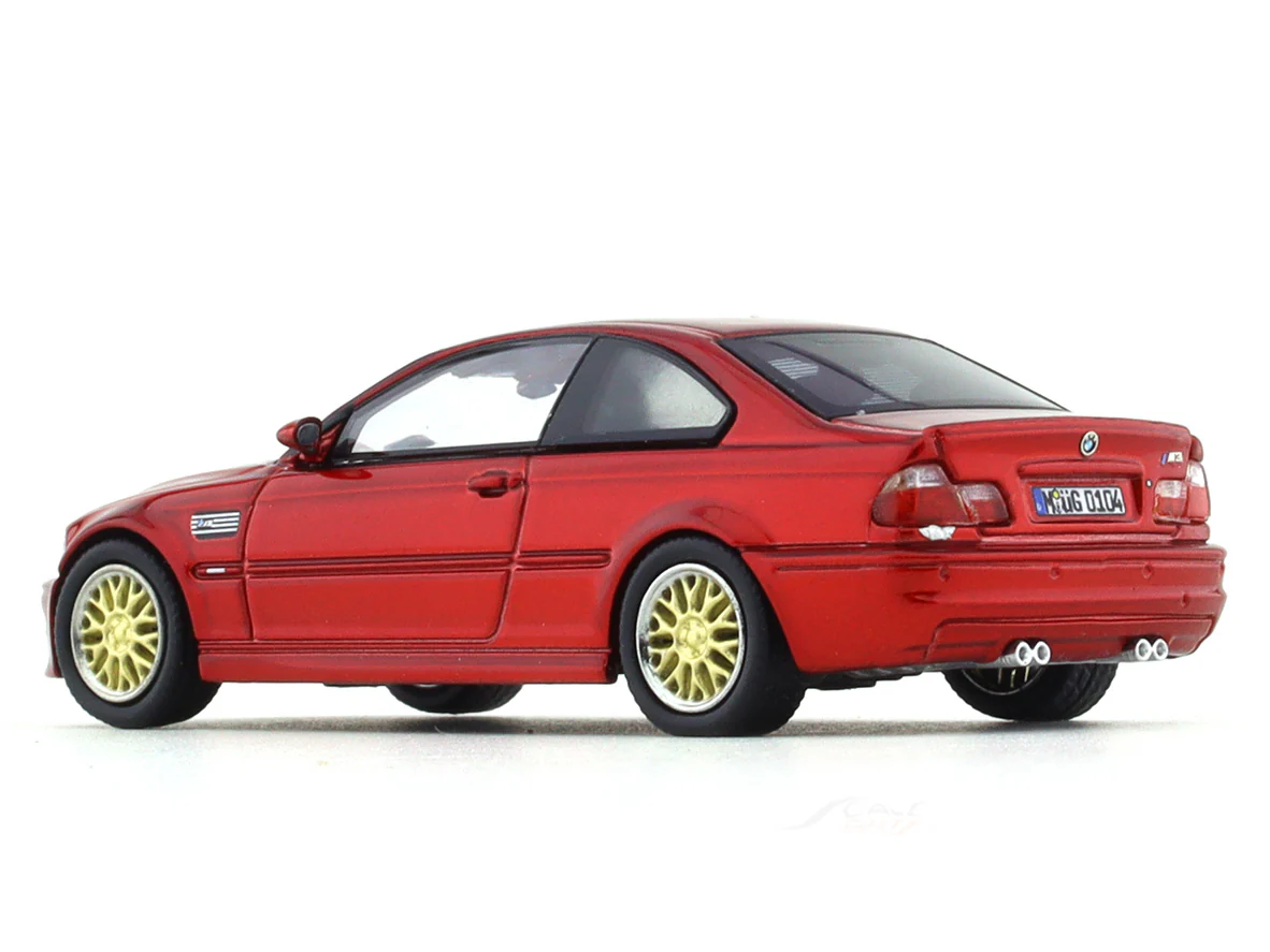BMW M3 E46 Red BBS 1:64 Stance Hunters diecast scale model collectible - Image 3