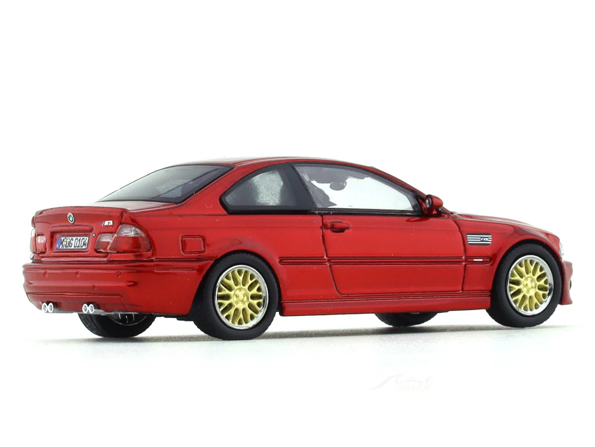 BMW M3 E46 Red BBS 1:64 Stance Hunters diecast scale model collectible - Image 4