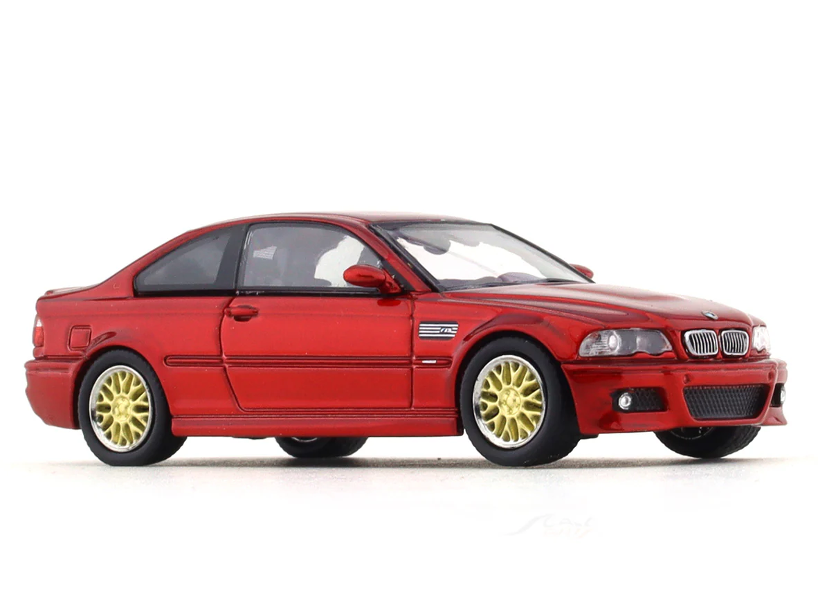 BMW M3 E46 Red BBS 1:64 Stance Hunters diecast scale model collectible - Image 6