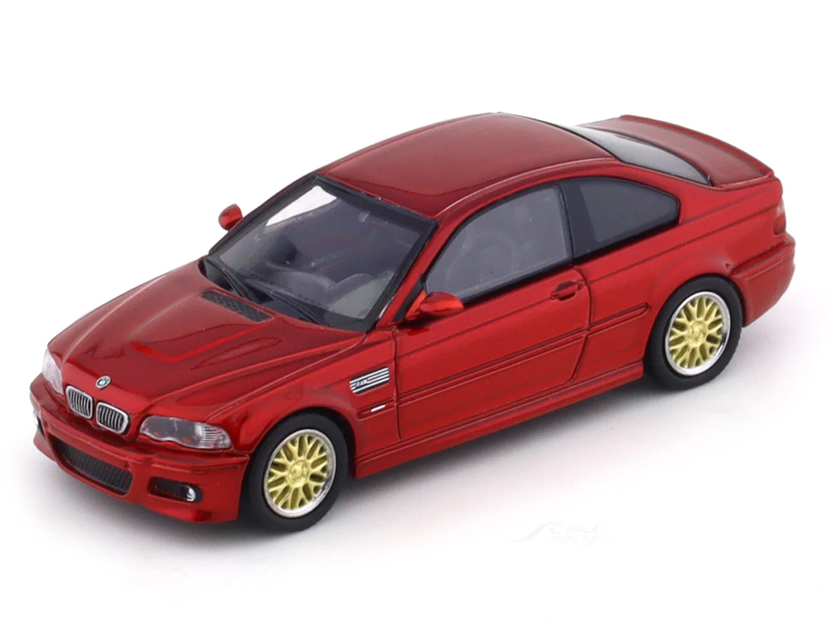 BMW M3 E46 Red BBS 1:64 Stance Hunters diecast scale model collectible - Image 7