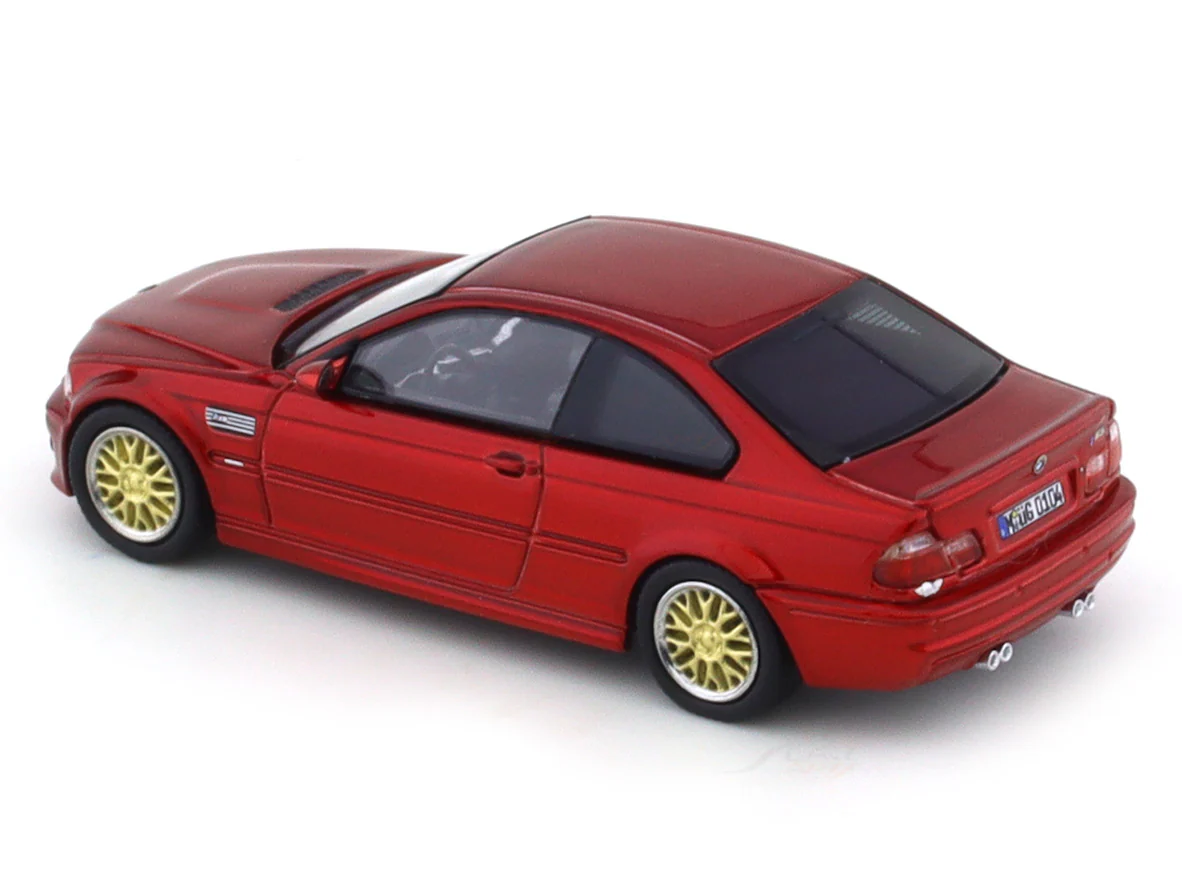 BMW M3 E46 Red BBS 1:64 Stance Hunters diecast scale model collectible - Image 8