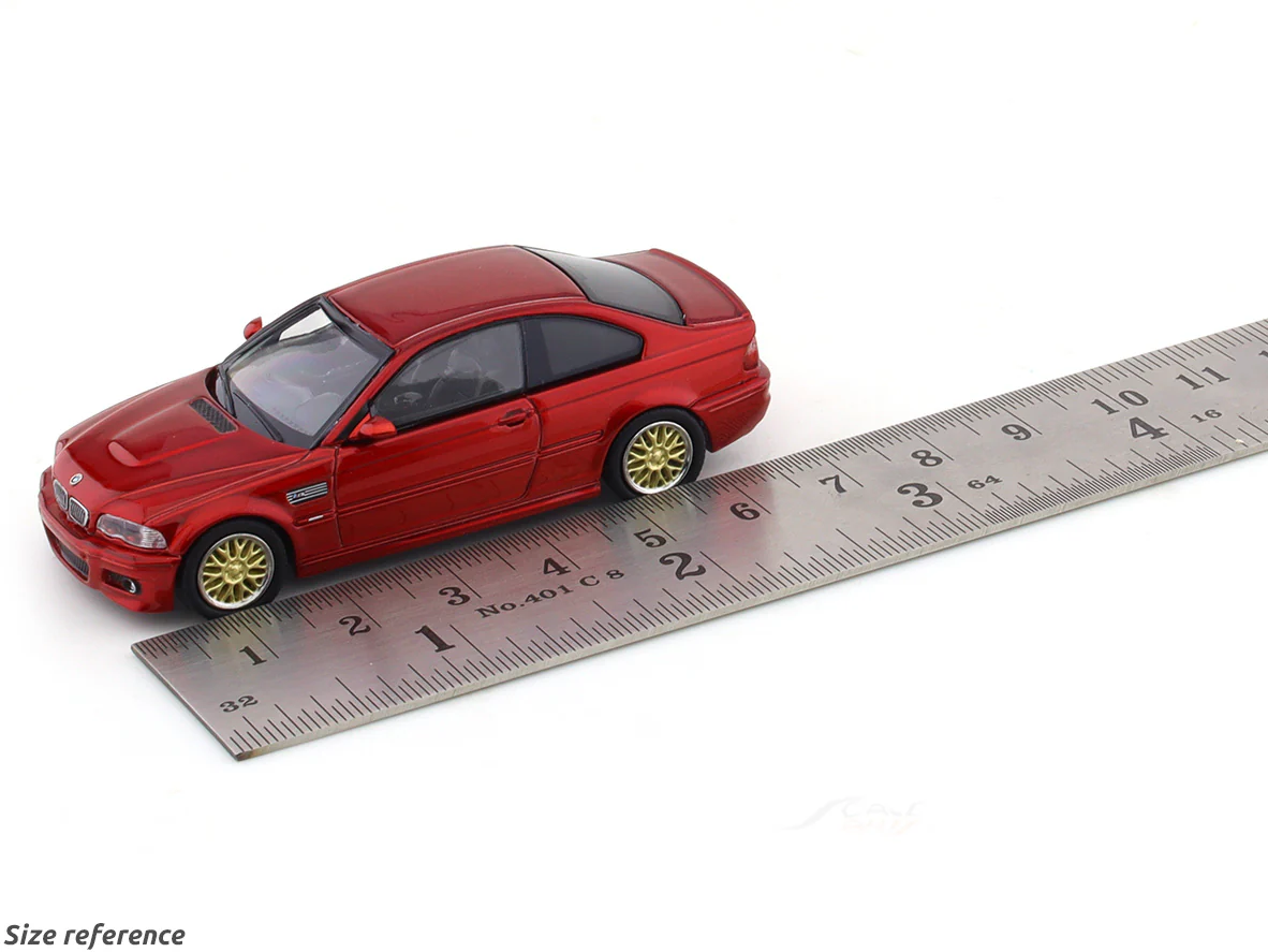 BMW M3 E46 Red BBS 1:64 Stance Hunters diecast scale model collectible - Image 9