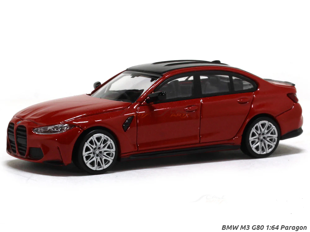 BMW M3 G80 red 1:64 Para64 diecast scale miniature car
