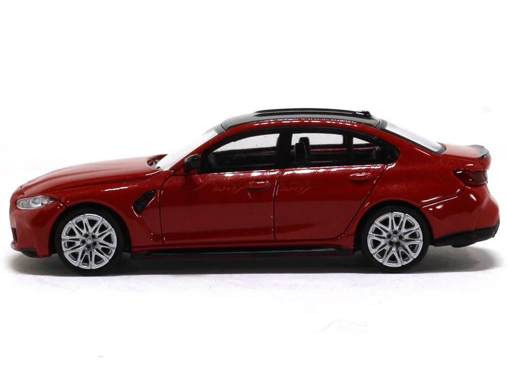 BMW M3 G80 red 1:64 Para64 diecast scale miniature car - Image 2