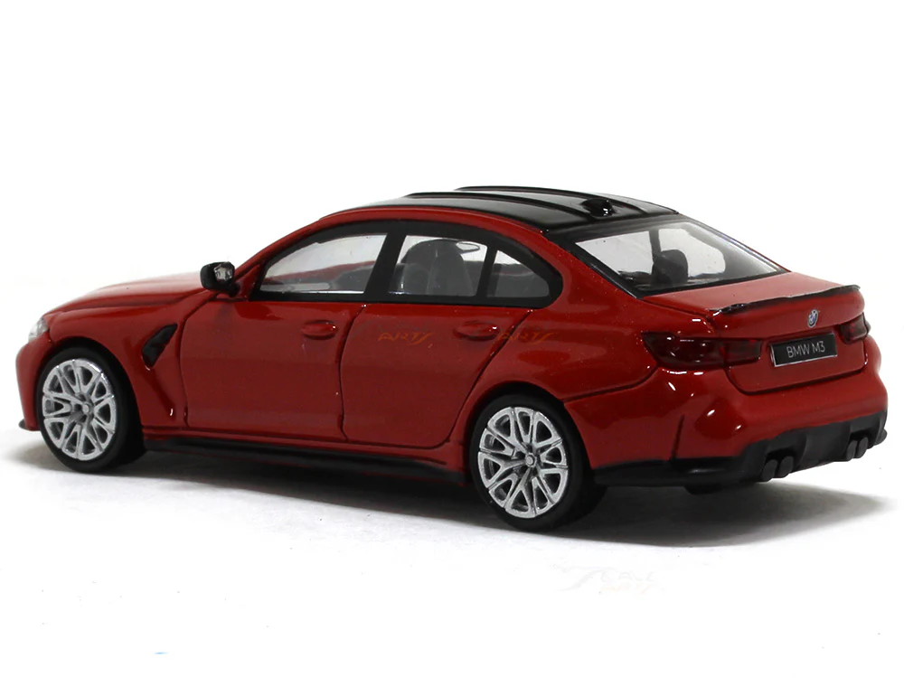 BMW M3 G80 red 1:64 Para64 diecast scale miniature car - Image 3