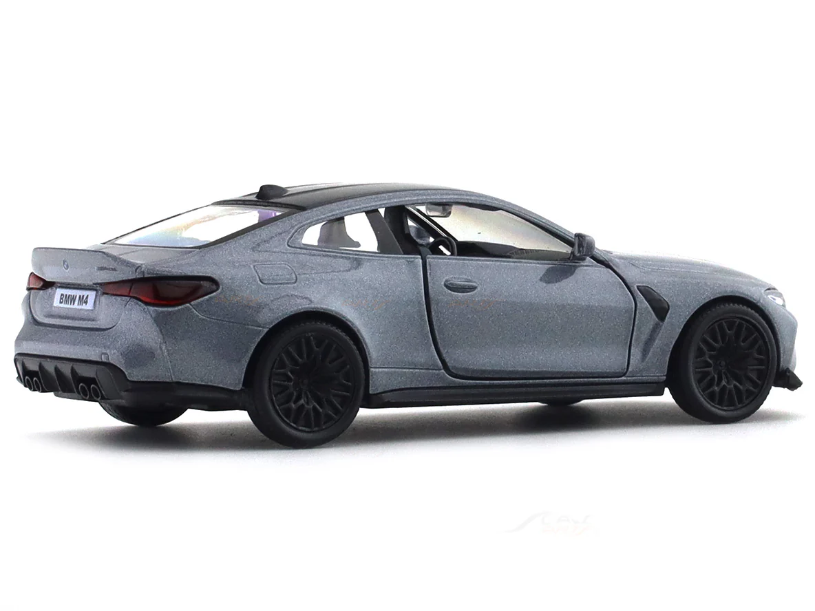 BMW M4 CSL Grey 1:33-42 RMZ City licensed pull back car scale model - Image 9