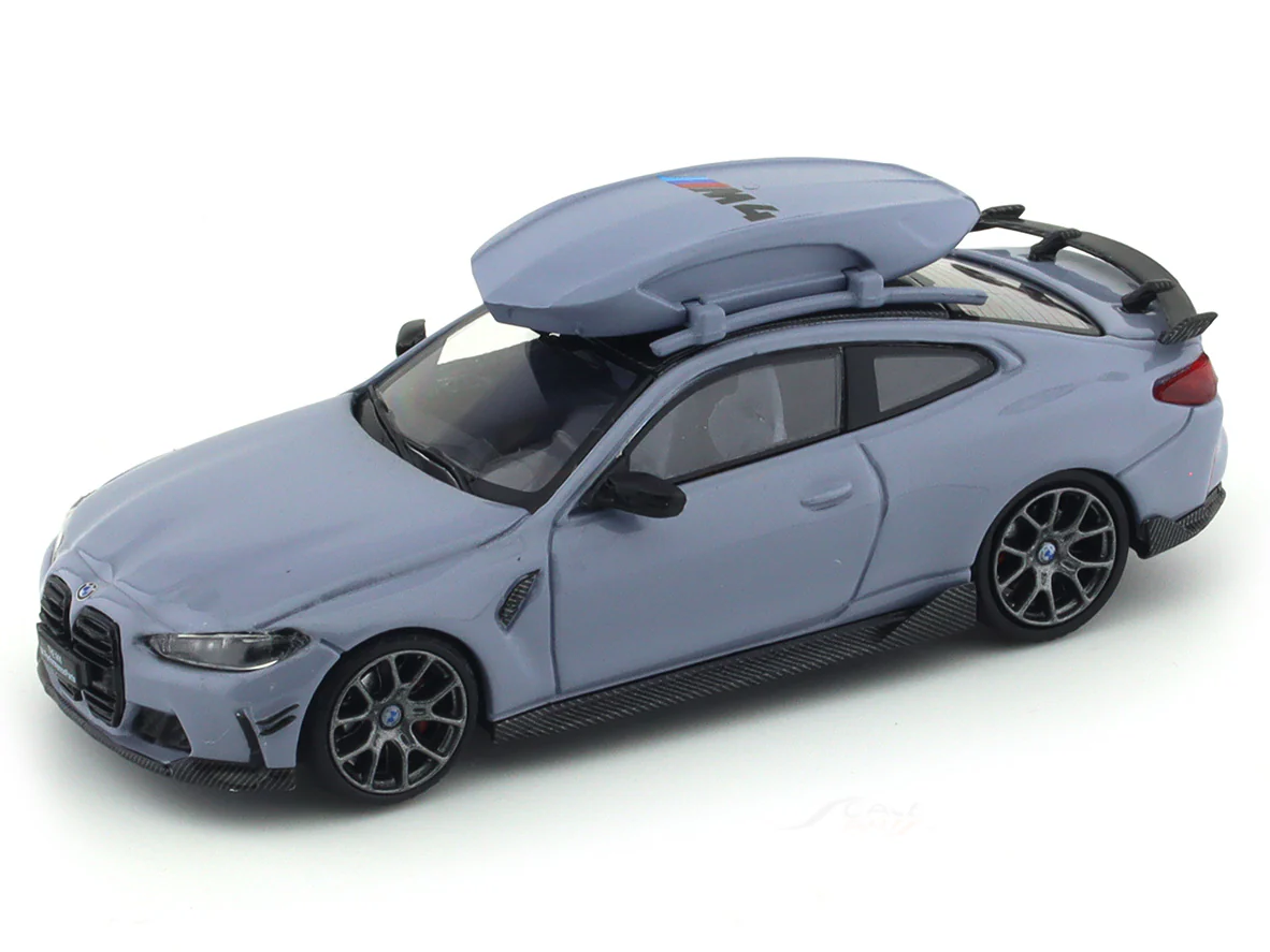 BMW M4 G82 grey 1:64 Time Micro diecast scale model car - Image 7