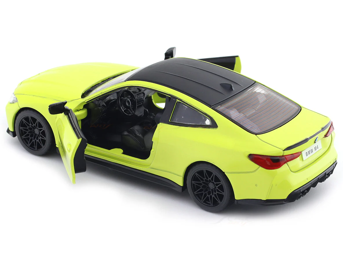 BMW M4 G82 Yellow 1:32 MSZ licensed diecast Scale Model car collectible - Image 13