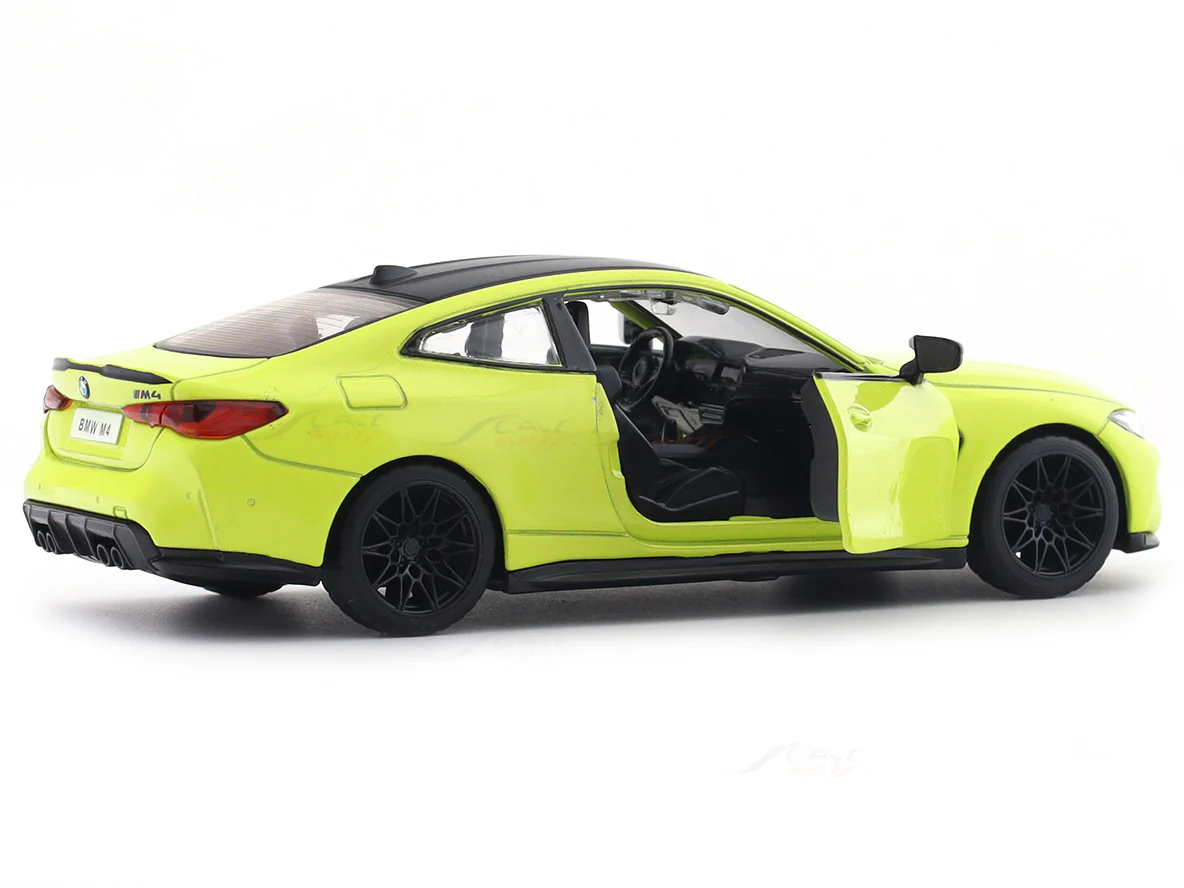BMW M4 G82 Yellow 1:32 MSZ licensed diecast Scale Model car collectible - Image 7