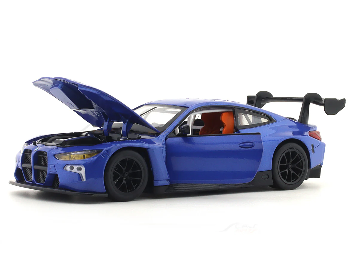BMW M4 GT3 blue 1:24 MSZ licensed diecast Scale Model car collectible - Image 8