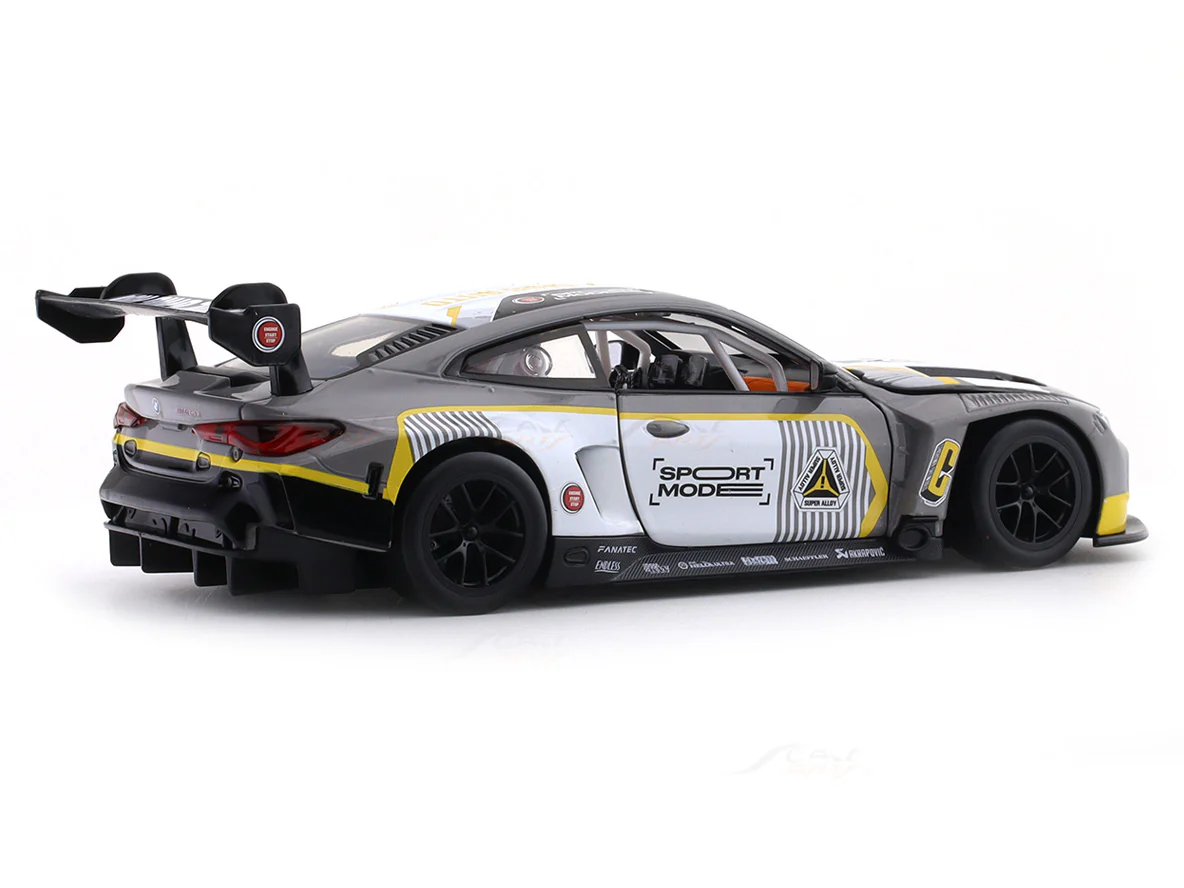 BMW M4 GT3 grey 1:24 MSZ licensed diecast Scale Model car collectible - Image 4