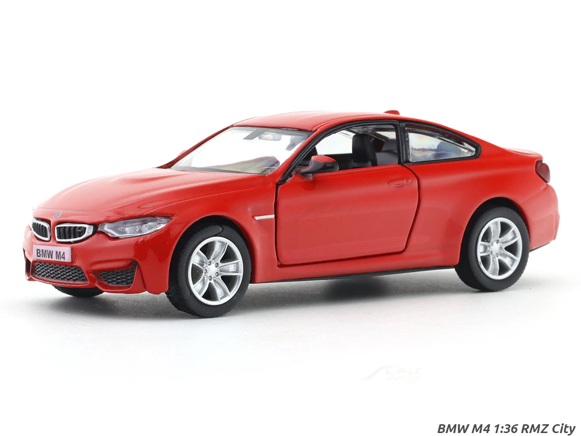 BMW M4 Red 1:33-42 RMZ City licensed pull back car scale model