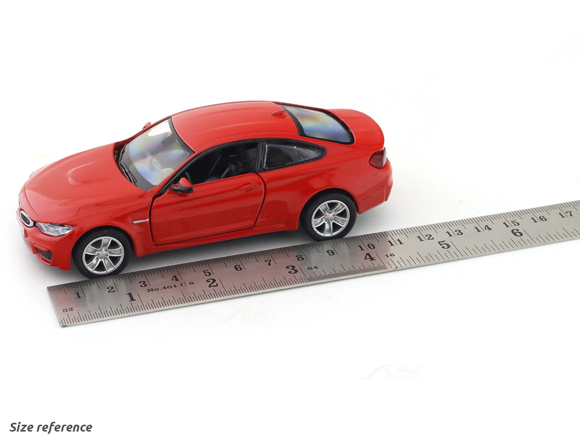 BMW M4 Red 1:33-42 RMZ City licensed pull back car scale model - Image 10
