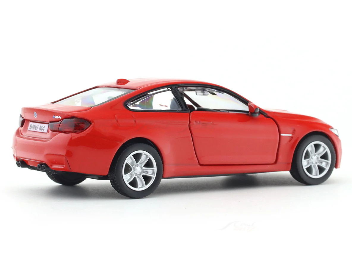 BMW M4 Red 1:33-42 RMZ City licensed pull back car scale model - Image 4