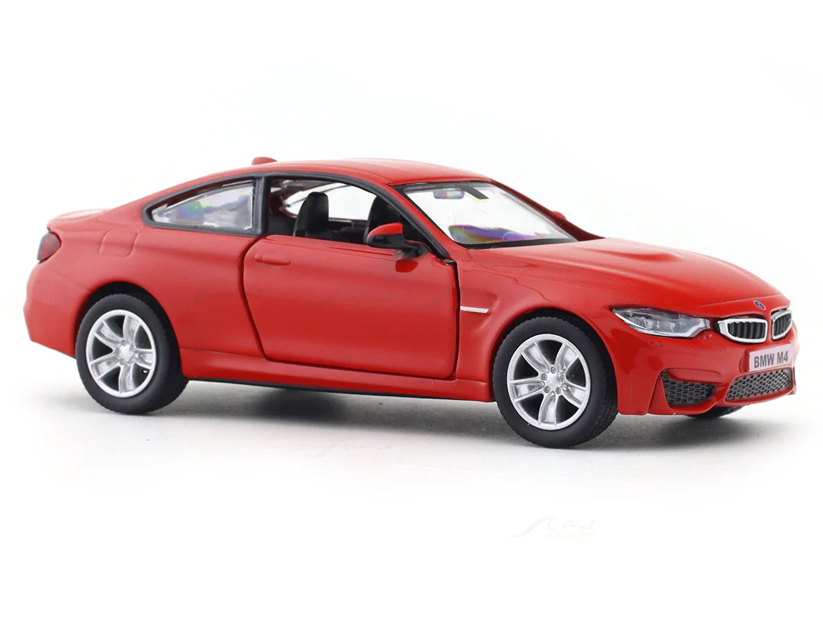 BMW M4 Red 1:33-42 RMZ City licensed pull back car scale model - Image 6