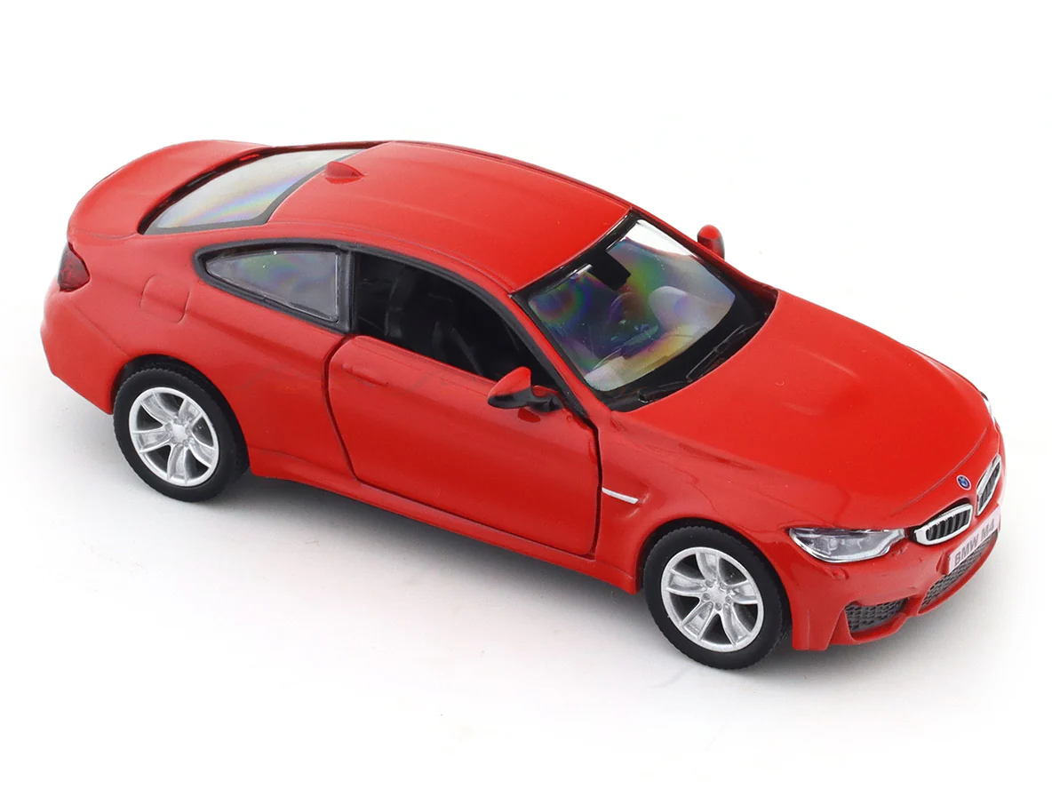 BMW M4 Red 1:33-42 RMZ City licensed pull back car scale model - Image 7