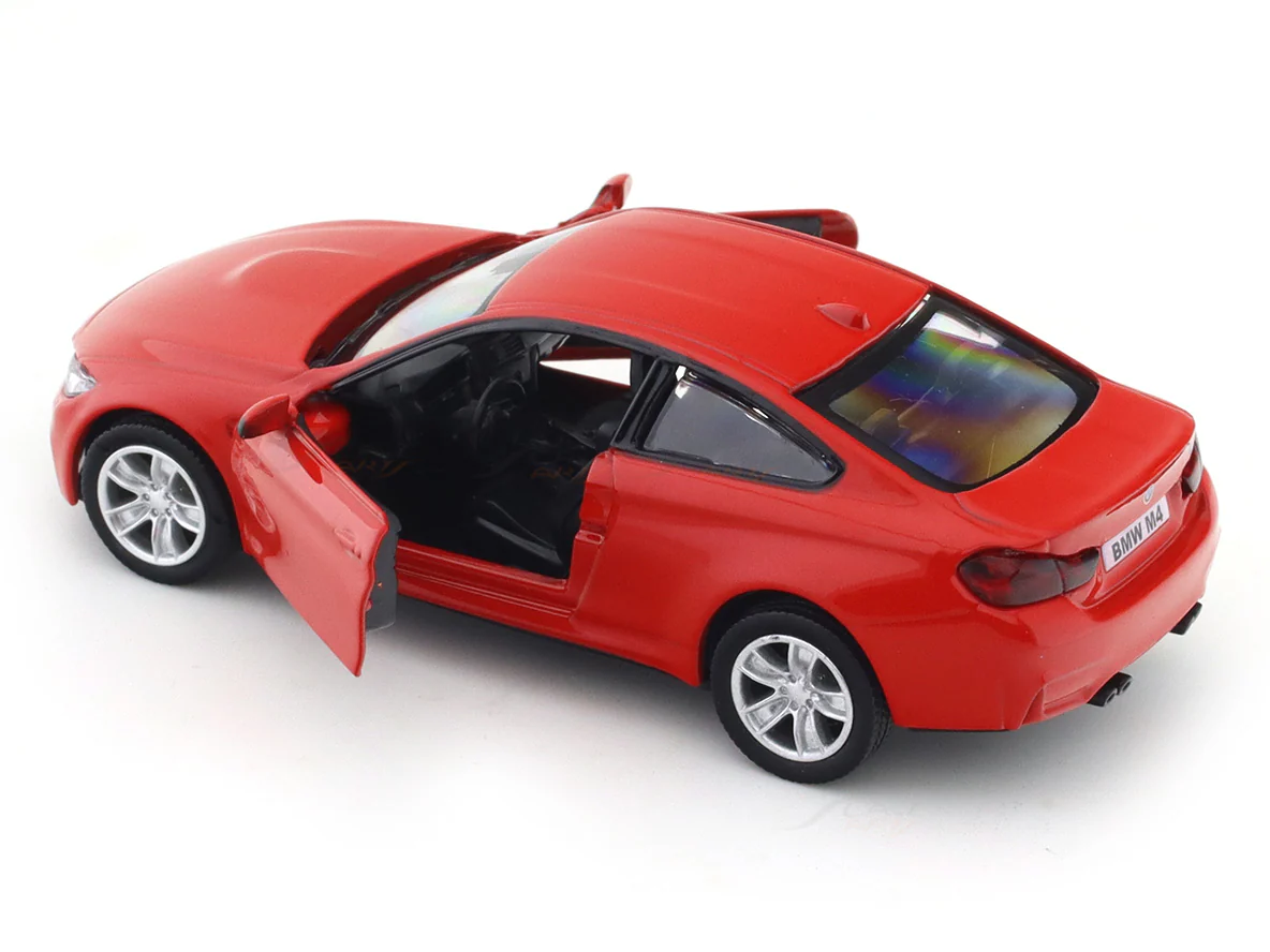 BMW M4 Red 1:33-42 RMZ City licensed pull back car scale model - Image 9