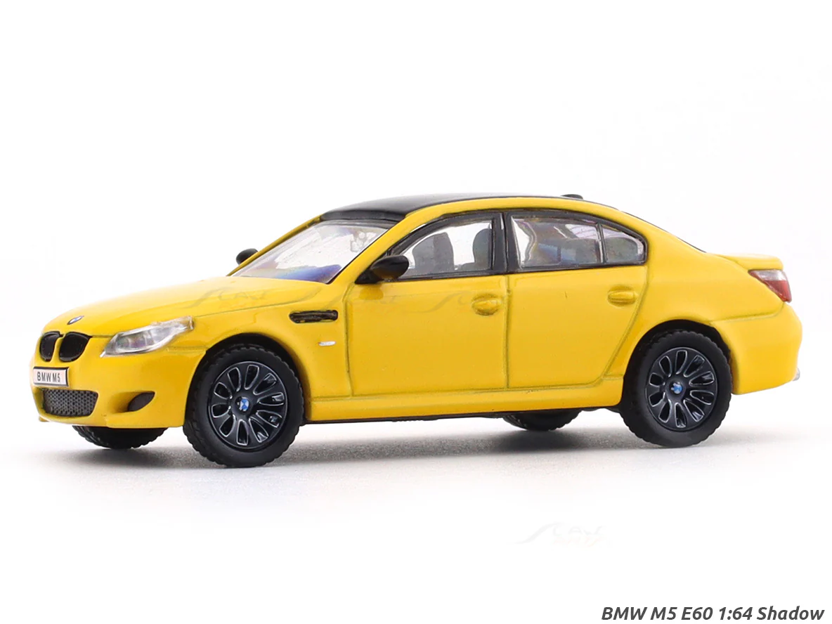 BMW M5 E60 Yellow 1:64 Shadow diecast scale model car miniature collectible