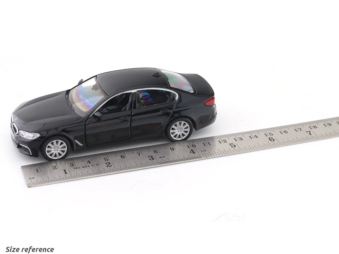 BMW M550i black 1:33-42 RMZ City licensed pull back car scale model - Image 10