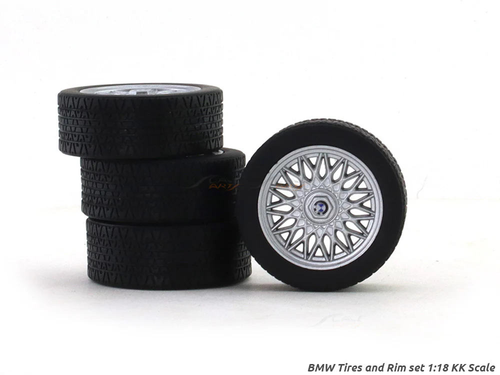 BMW Tires and Rim set type 3 1:18 KK Scale diorama accessories
