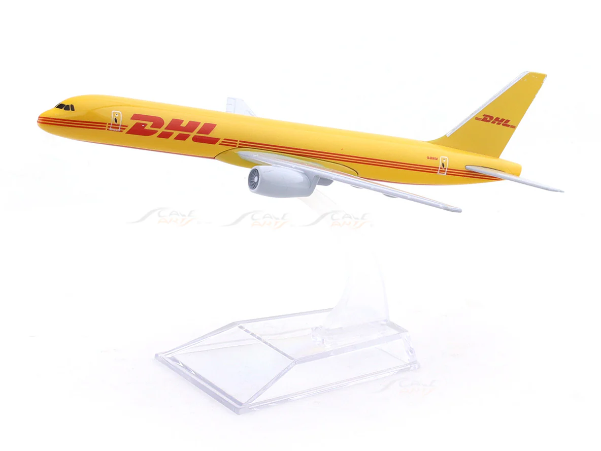 Boeing 757 DHL Cargo 1:400 Diecast Airplane Scale Model | Collectible Aviation Replica - Image 2