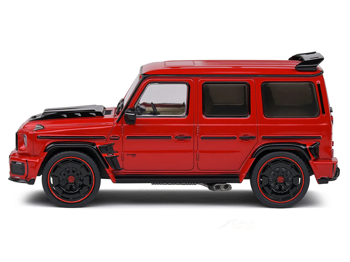 Brabus Widestar / Mercedes-Benz G63 Red 1:43 Solido licensed diecast Scale Model collectible - Image 2
