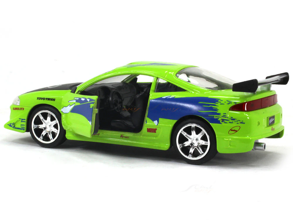 Brian's 1995 Mitsubishi Eclipse Fast & Furious 1:32 Jada diecast Scale Model Car - Image 7