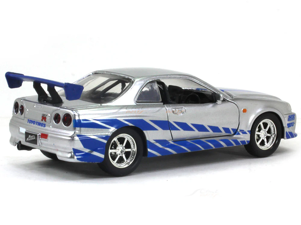 Brian's 2002 Nissan Skyline GTR R34 Fast & Furious 1:32 Jada diecast Scale Model Car - Image 4