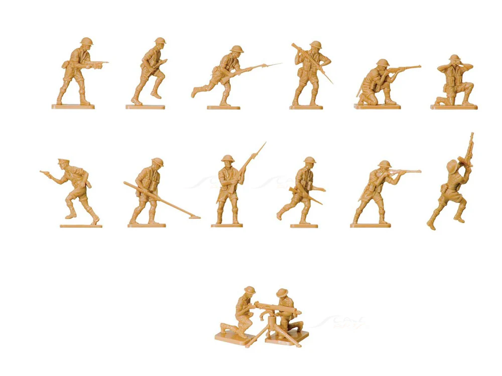 British 8th Army 1:76 Airfix plastic model figures set - Image 2