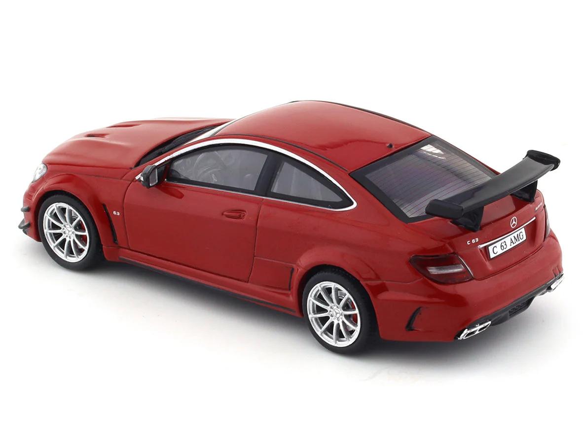 Broken Acrylic case : 2012 Mercedes-Benz C63 AMG Black Series Red 1:43 Solido diecast Scale Model collectible - Image 8