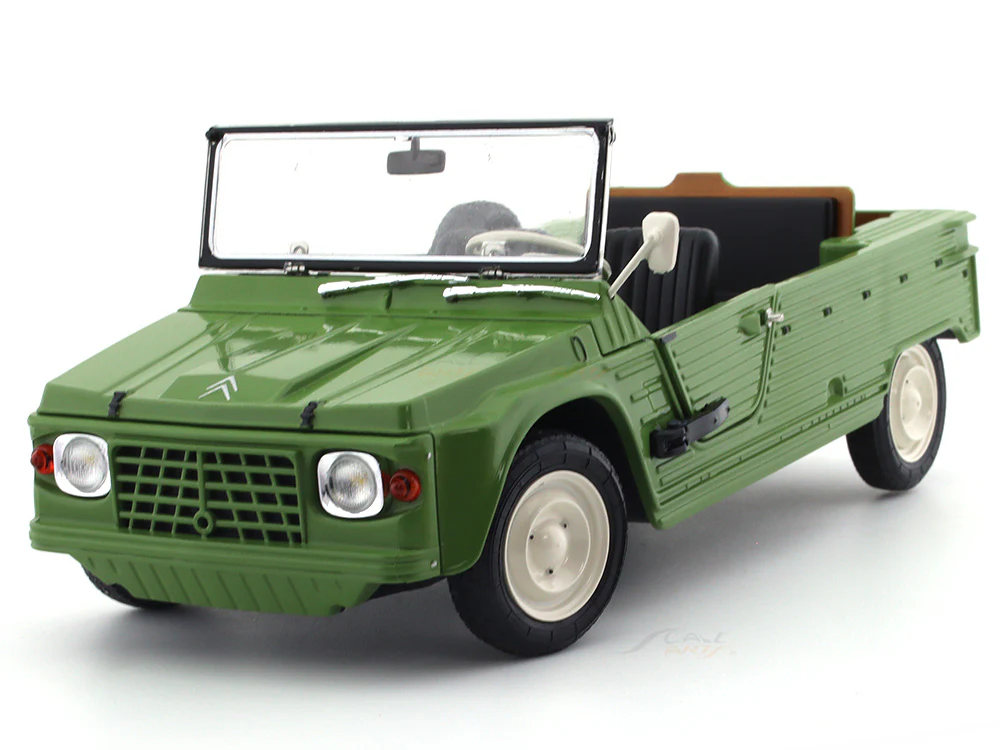 Broken packaging : 1970 Citroen Mehari MK I green 1:18 Solido diecast Scale Model collectible - Image 19