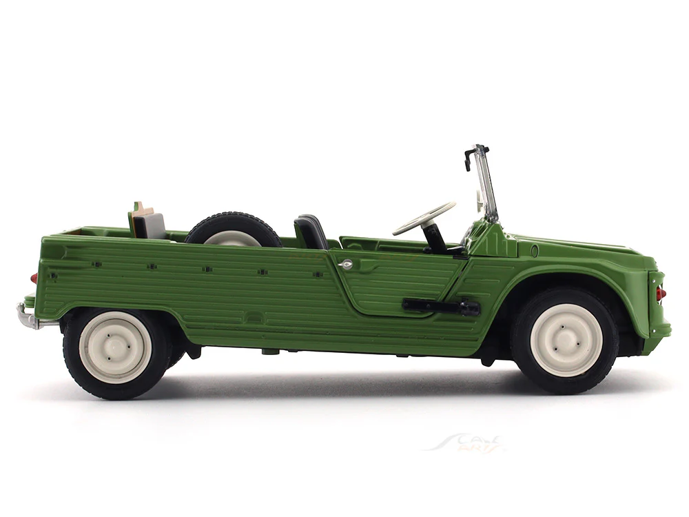 Broken packaging : 1970 Citroen Mehari MK I green 1:18 Solido diecast Scale Model collectible - Image 5