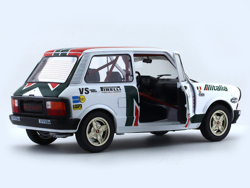 Broken Packaging : 1980 Autobianchi Abarth A112 Rally Set 1:18 Solido diecast Scale Model collectible - Image 10