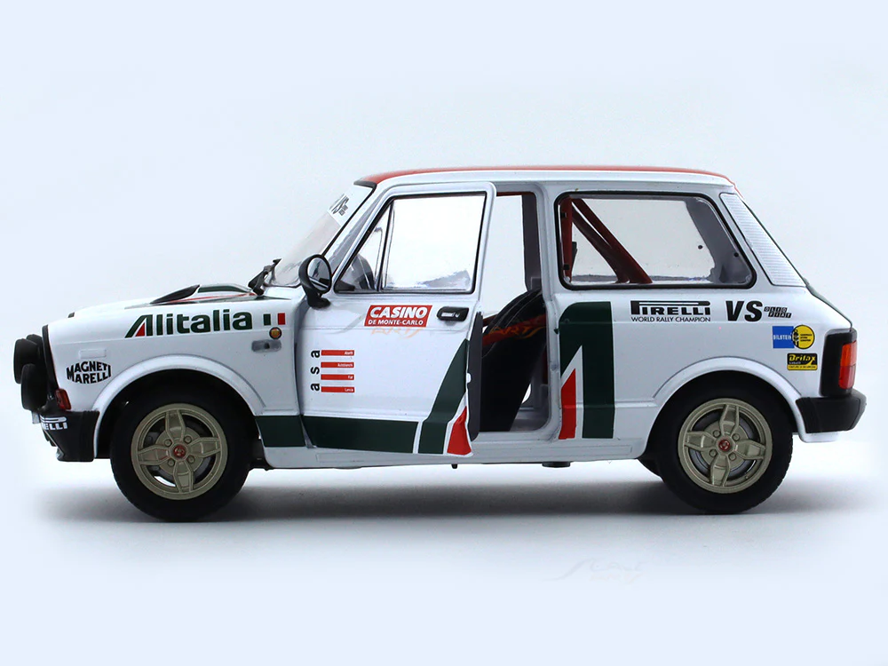 Broken Packaging : 1980 Autobianchi Abarth A112 Rally Set 1:18 Solido diecast Scale Model collectible - Image 8