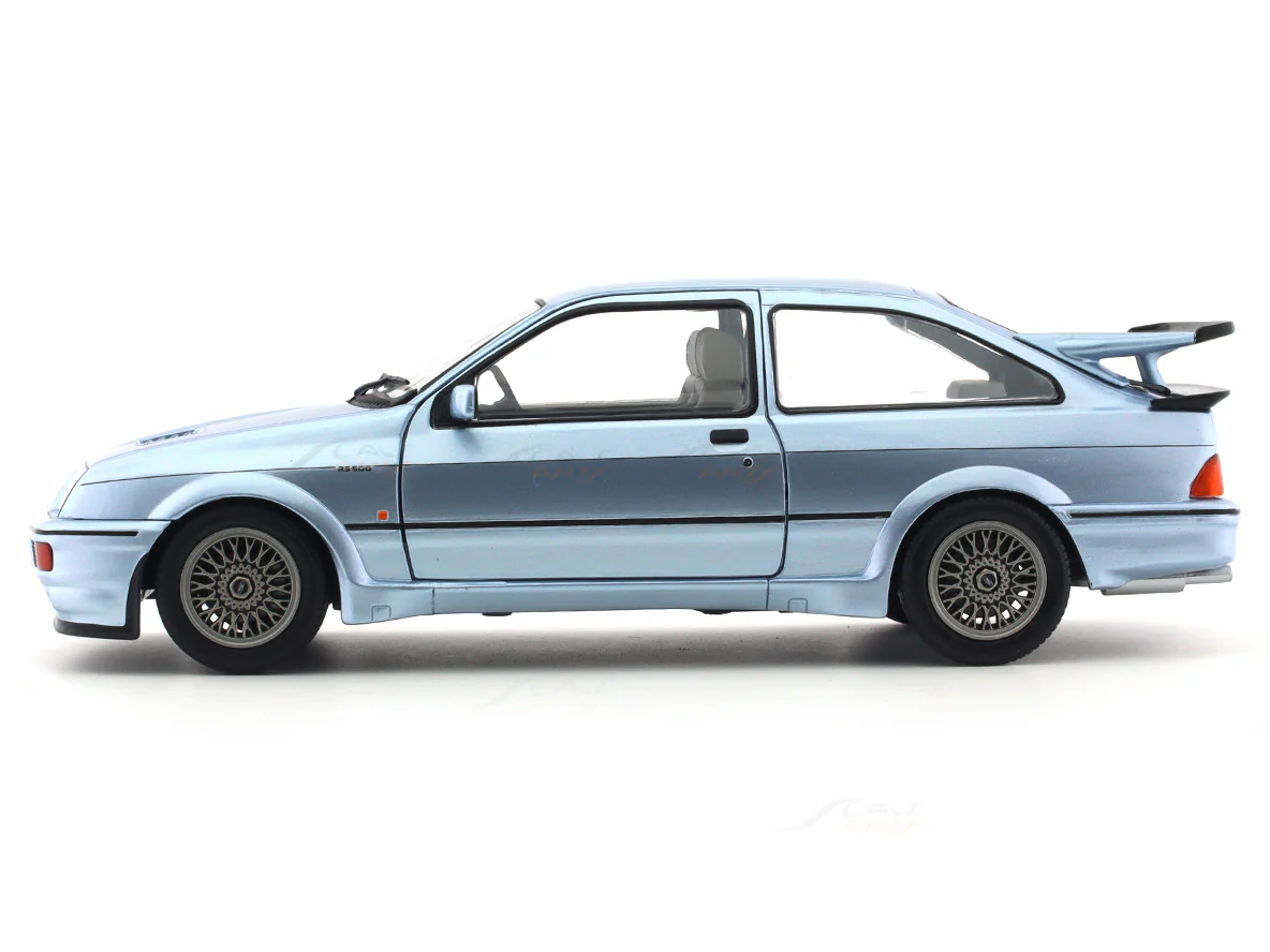 1987 Ford Sierra RS500 blue 1:18 Solido licensed diecast scale model car collectible - Image 9