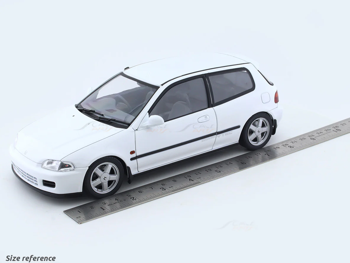 Broken Packaging : 1991 Honda Civic EG6 white 1:18 Solido licensed diecast scale model car collectible - Image 18