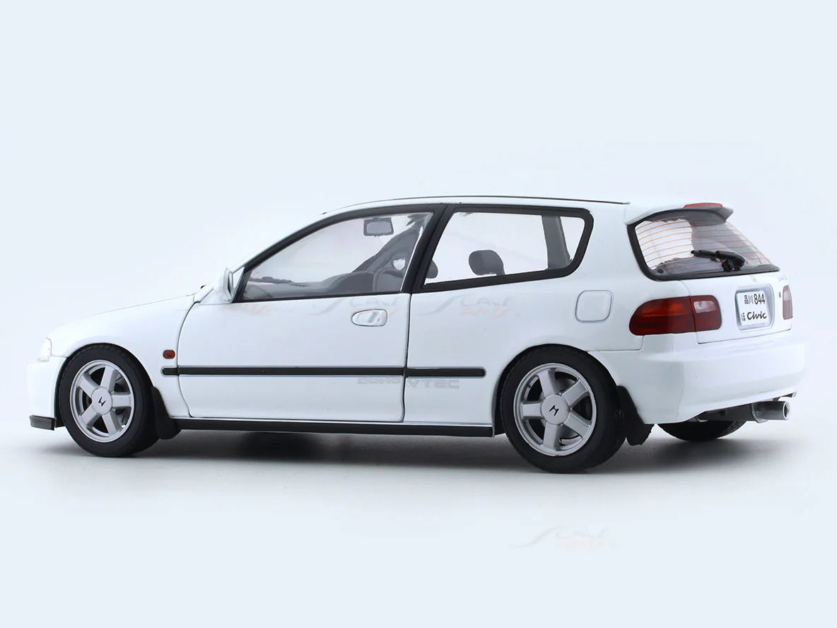 Broken Packaging : 1991 Honda Civic EG6 white 1:18 Solido licensed diecast scale model car collectible - Image 3