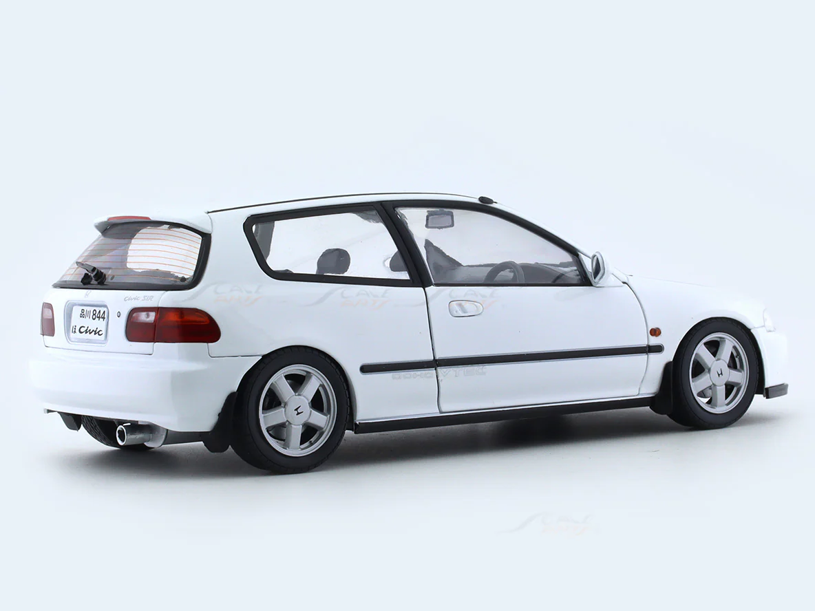 Broken Packaging : 1991 Honda Civic EG6 white 1:18 Solido licensed diecast scale model car collectible - Image 4
