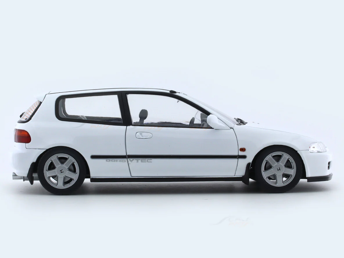 Broken Packaging : 1991 Honda Civic EG6 white 1:18 Solido licensed diecast scale model car collectible - Image 5