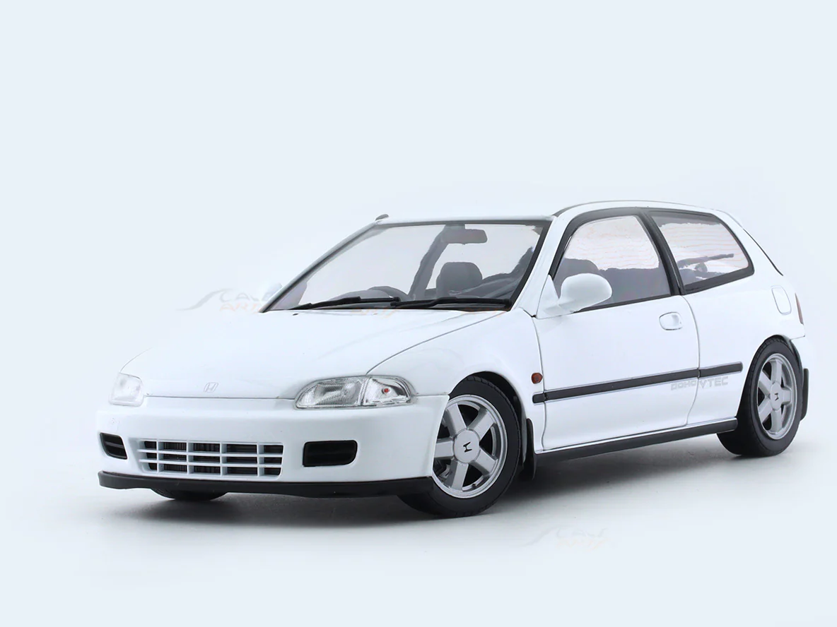 Broken Packaging : 1991 Honda Civic EG6 white 1:18 Solido licensed diecast scale model car collectible - Image 7