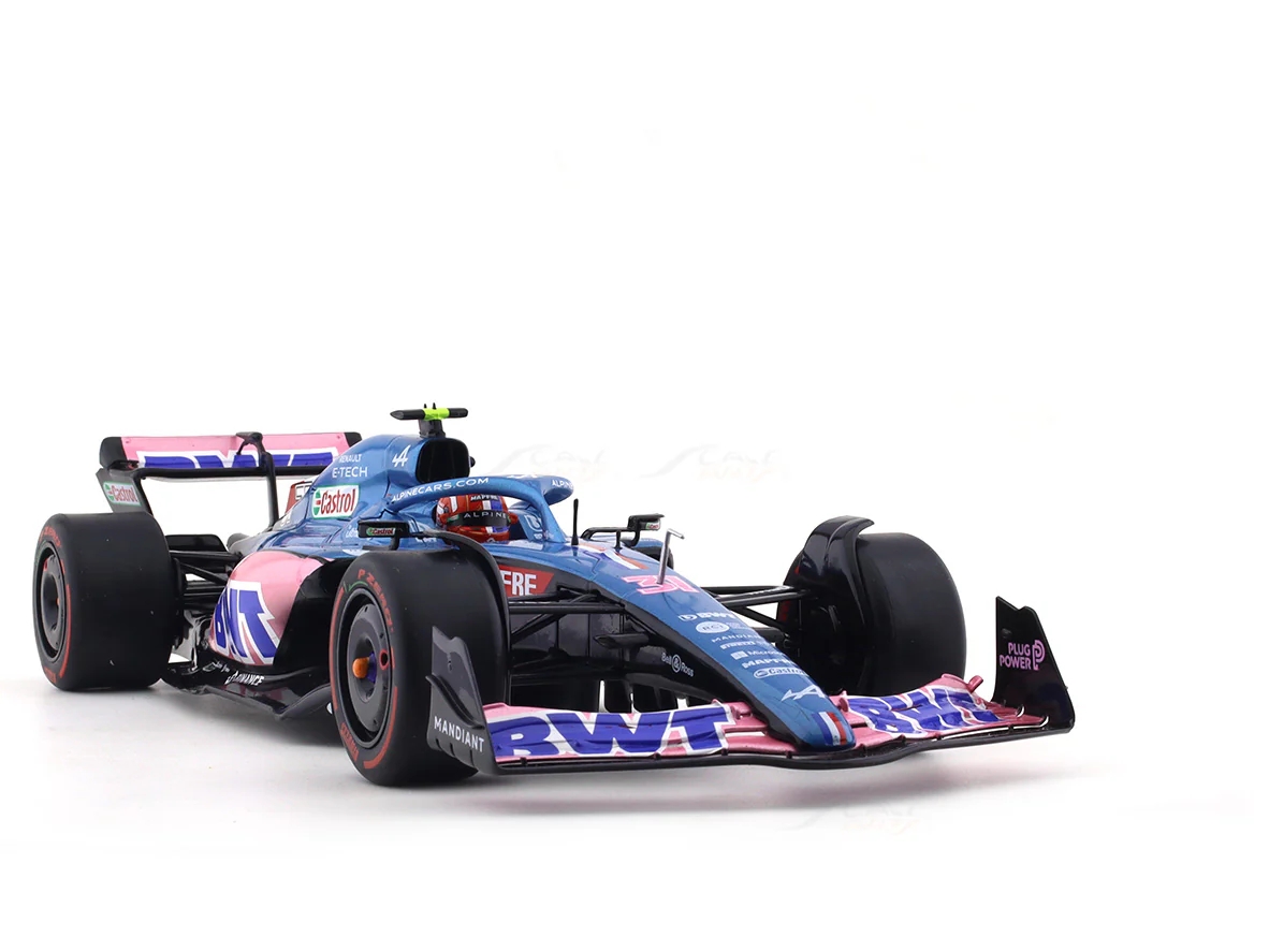 Broken packaging : 2022 Alpine A522 #31 Esteban Ocon 1:18 Solido diecast Scale Model collectible - Image 10
