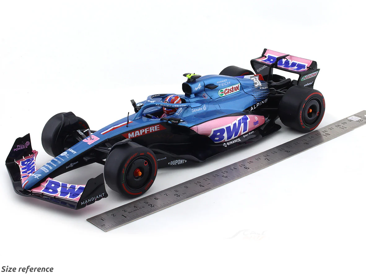 Broken packaging : 2022 Alpine A522 #31 Esteban Ocon 1:18 Solido diecast Scale Model collectible - Image 11