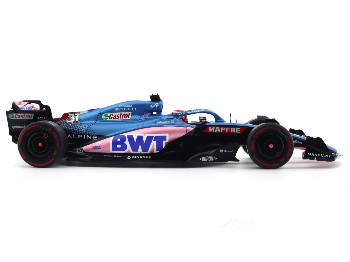 Broken packaging : 2022 Alpine A522 #31 Esteban Ocon 1:18 Solido diecast Scale Model collectible - Image 5