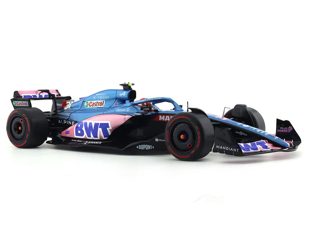 Broken packaging : 2022 Alpine A522 #31 Esteban Ocon 1:18 Solido diecast Scale Model collectible - Image 6