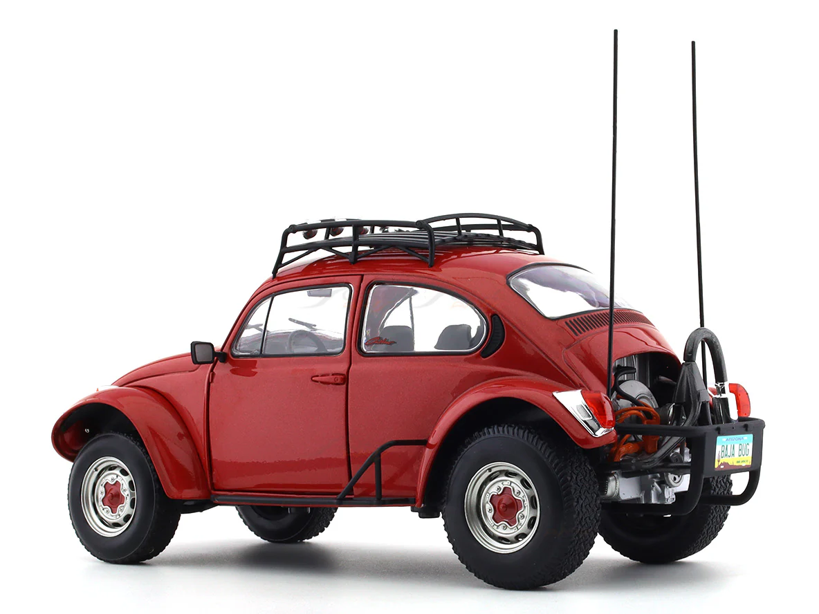 1976 Volkswagen Beetle Baja Red 1:18 Solido diecast scale model car collectible - Image 3