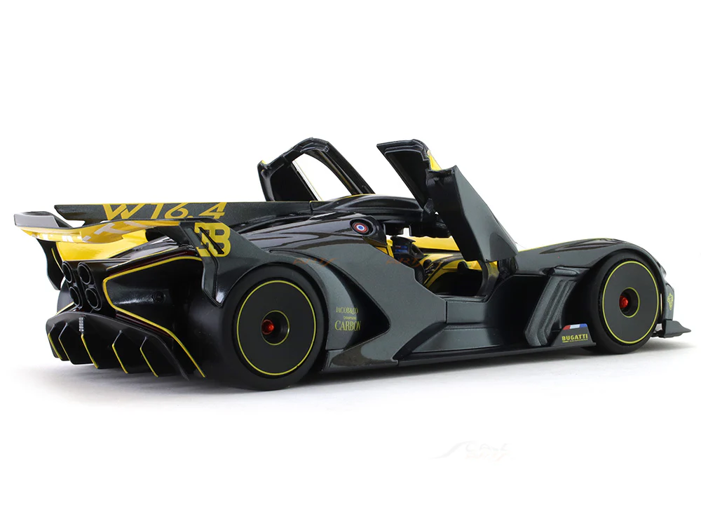 Bugatti Bolide yellow 1:18 Bburago diecast scale model car collectible - Image 4