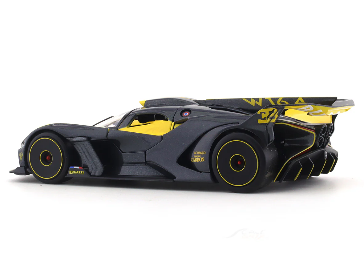 Bugatti Bolide Yellow 1:24 Maisto diecast alloy scale model car - Image 3