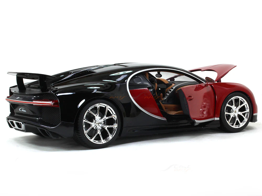 Bugatti Chiron red 1:18 Bburago diecast Scale Model car - Image 10