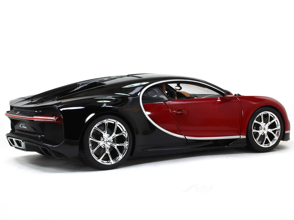 Bugatti Chiron red 1:18 Bburago diecast Scale Model car - Image 4